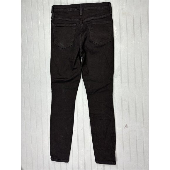 J Crew Mercantile Size 27 Womens Jeans Black Mid Rise Skinny Stretch - Picture 3 of 3